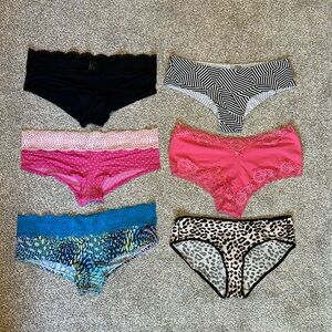 6 pair size medium hip hugger underwear